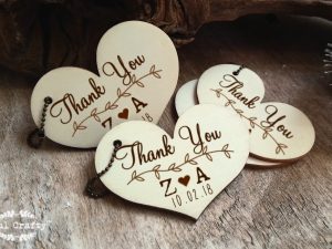 6cm heart shaped gift tags