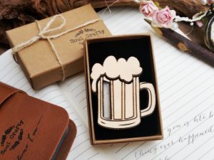 Beer mug sd card holder