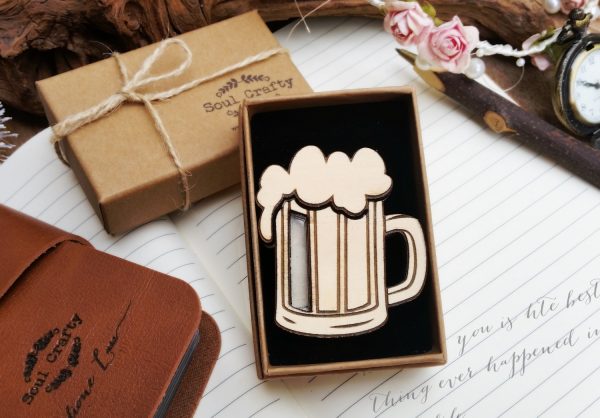 Beer mug sd card holder