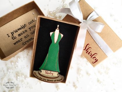Personalized Will You Be My Bridesmaid, Proposal gift idea with box