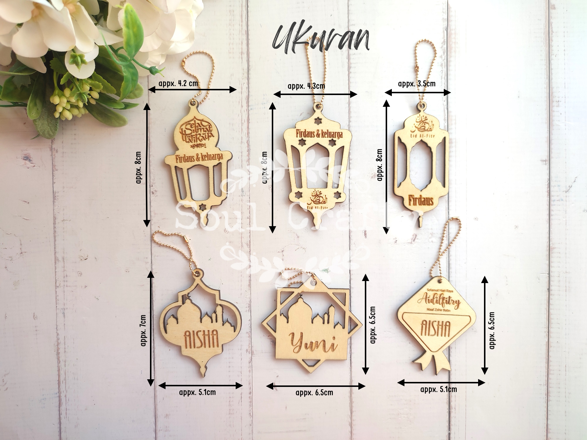Pelita Raya tag hadiah, peribadi nama anda, Hari Raya Aildilfitri, gift ...