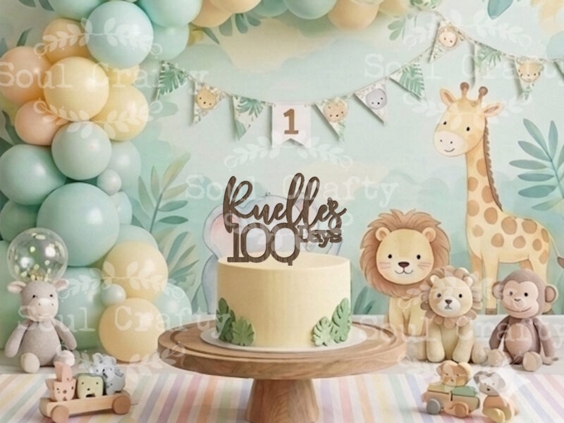 baby's 100th birthday, birthday party, 1st birthday, safari theme